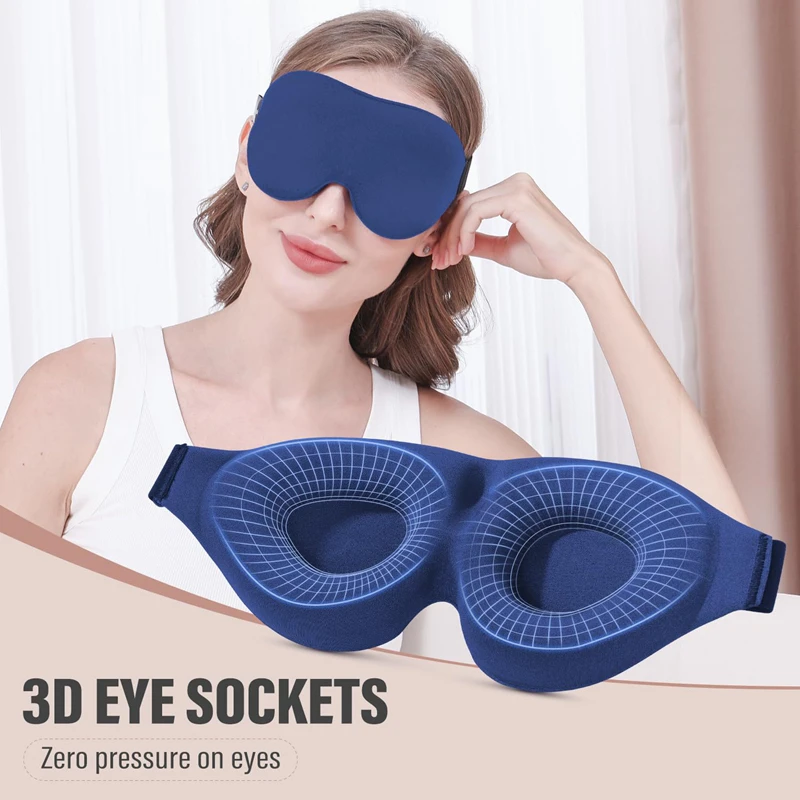 3D Printing Mask - หน้ากากปิดตา 3D สำหรับการนอนหลับ ระบายอากาศได้ดี นุ่มพิเศษ ปิดกั้นแสง