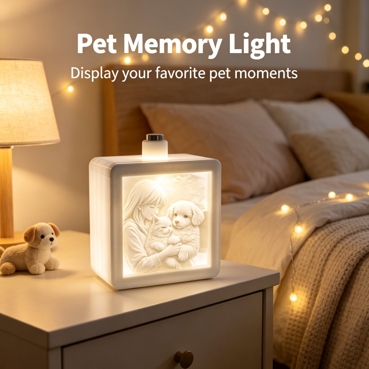 โคมไฟ LED แกะสลักภาพถ่ายแบบ 3D - 3D Printing Custom บทวิจารณ์และราคา