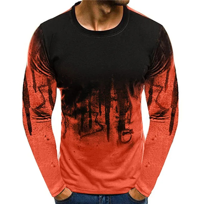 เสื้อยืดลายพรางสำหรับผู้ชาย คอ - 3D Printing Custom บทวิจารณ์และราคา