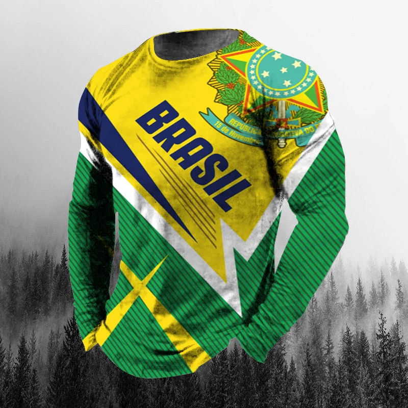 เสื้อยืดคอกลมแขนยาวผู้ชายสไตล์ - 3D Printing Custom บทวิจารณ์และราคา